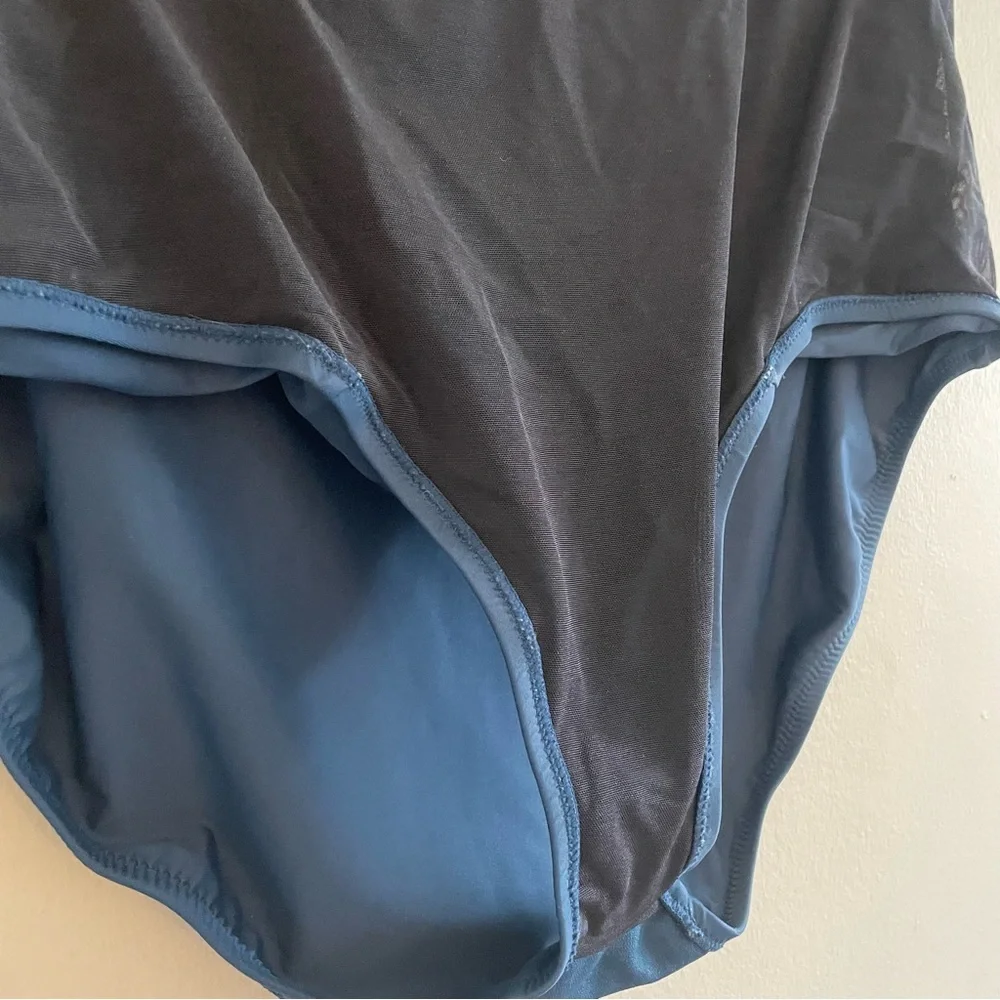 Raisins High-Waisted Ruched Bikini Bottom – Navy Plus Size 20 EUC - Picture 14 of 16